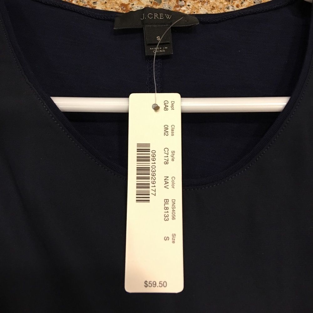 J. crew top size small short Sleeve. Casual. Deco Accent. NWT